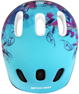 Kinder/kinder bloemist fietshelm Blauw - One size