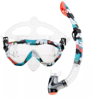 Kinder/kinder chlappie bedrukte duikset Zwart - One size