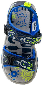 Kinder/kinder elsi leren sandalen Blauw - 24