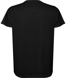 Kinder/kinder estoril t-shirt met korte mouwen - maat 128 Zwart