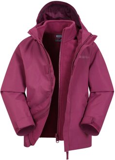 Kinder/Kinder Fell 3 in 1 Waterafstotend Jasje (Druif) - maat 2-3J / 92-98cm Paars