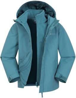 Kinder/Kinder Fell 3 in 1 Waterafstotend Jasje (Teal) Groenblauw - 2-3J / 92-98cm
