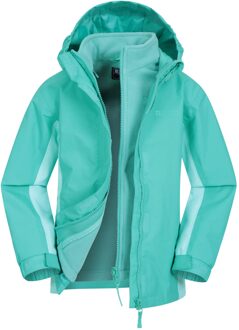 Kinder/Kinder Lightning 3 in 1 Waterdichte Jas (Licht Teal) Groenblauw