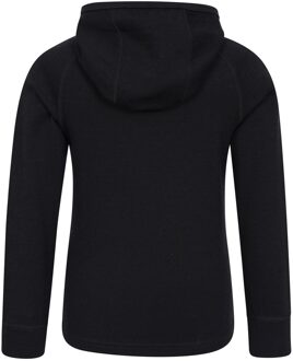 Kinder/Kinder Merino Wol Hoodie (Zwart) - 2-3J / 92-98cm