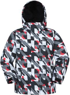 Kinder/Kinder Mogal Geometrisch Ski-jack (Donkergrijs)