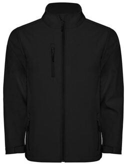 Kinder/kinder nebraska soft shell jas - maat 176 Zwart