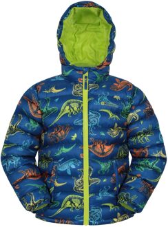 Kinder/Kinder Seizoenen Watercolour Gewatteerde Jas (Donker groenblauw) - maat 7-8J / 122-128cm