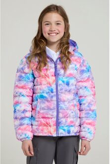 Kinder/Kinder Seizoenen Watercolour Gewatteerde Jas (Roze) - maat 5-6J / 110-116cm