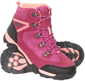 Kinder/kleuterpad suède wandelschoenen (Roze) - EU 38 / UK 5