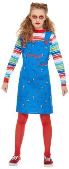 Kinder Kostuum -Kids tm 12 jaar- Chucky Blauw