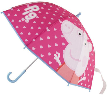 Kinder paraplu Peppa Pig roze 71 cm - Paraplu's Multikleur