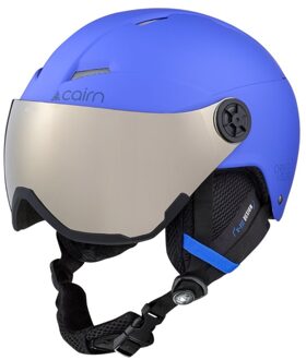 Kinder Skihelm met Vizier Orbit Visor Mat Blue-54/56 Blauw - 54/56