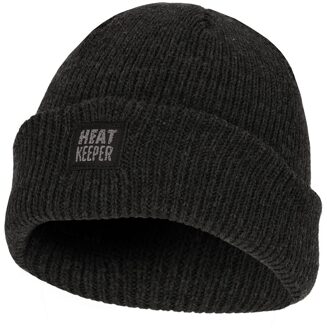 Kinder Thermo Muts Water/Windproof Antraciet-9-12 jaar - 9-12 jaar