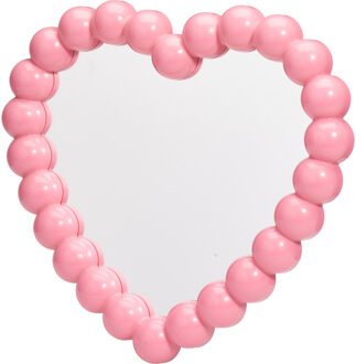 kinder wandspiegel - Heart - 28 x 27 cm - roze