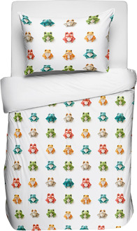 Kinderdekbedovertrek Katoen - 140x200 Cm Meerkleurig - Dieren - Fresh And Co Kids - Dekbed-Discounter.nl