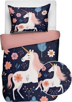 Kinderdekbedovertrek Katoen - 140x200 Cm Meerkleurig - - Fresh And Co Kids - Dekbed-Discounter.nl