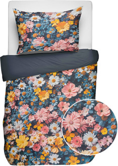 Kinderdekbedovertrek Katoen - 140x200 Cm Meerkleurig - Natuur - Fresh And Co Kids - Dekbed-Discounter.nl - 140 x 200 cm