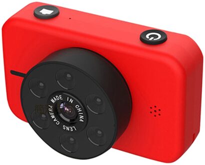 Kinderen 4K Hd Voor Achter Dual Selfie Camera 50.0MP Kids Jongens Meisjes Xmas rood