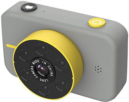 Kinderen 4K Hd Voor Achter Dual Selfie Camera 50.0MP Kids Jongens Meisjes Xmas zilver grijs