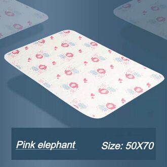 Kinderen Anti-Kwel Kussen Baby Katoenen Beschermende Kleine Lakens Baby Gaas Ademend Luier Aankleedkussen Baby Crawlin elephant50X70