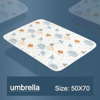 Kinderen Anti-Kwel Kussen Baby Katoenen Beschermende Kleine Lakens Baby Gaas Ademend Luier Aankleedkussen Baby Crawlin umbrella50X70