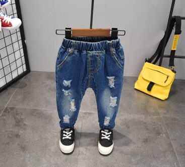 Kinderen Baby Boy Casual Bowboy Lange Broek Kids Jongens Jeans Mode Kleding Klassieke Broek Denim Kleding 2-7Year 5T--height 120cm