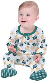 Kinderen Baby Homewear Pyjama Citroen Gedrukt Rits Homewear Pyjama Kinderen Schoeisel Romper Siamese Pyjama Кигуруми 40 * 18m