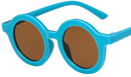 Kinderen Baby 'S Retro Effen Kleur Leuke Outdoor Strand Bescherming Voor Kinderen blauw