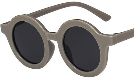 Kinderen Baby 'S Retro Effen Kleur Leuke Outdoor Strand Bescherming Voor Kinderen grijs