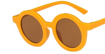 Kinderen Baby 'S Retro Effen Kleur Leuke Outdoor Strand Bescherming Voor Kinderen huang