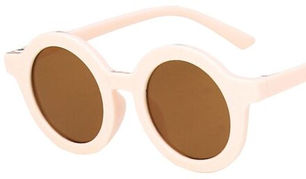 Kinderen Baby 'S Retro Effen Kleur Leuke Outdoor Strand Bescherming Voor Kinderen poeder