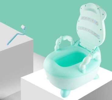 Kinderen Baby Zindelijkheidstraining Koeien Jongen Meisje Draagbare Toilet Seat Baby Potje Wc Pot groen met feet