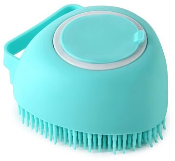 Kinderen Baden Borstel Hoofd Wrijven Borstel Baden Borstel Kat En Hond Haarverzorging Borstel Huisdier Scrubber blauw
