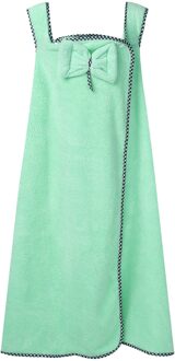 Kinderen Badjas Zomer Mouwloze Meisjes Bad Wrap Handdoek Effen Kleur Strik Kinderen Gewaad Jurk Zwemmen Cover Up Lange Badjassen groen