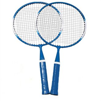 Kinderen Badminton Set, Draagbare Outdoor Badminton Combinatie Set Badminton Netto Systeem Badminton Rackets Set 28g3 Blauw