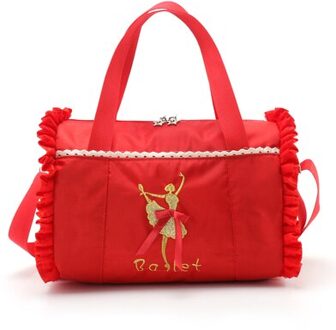 Kinderen Ballet Dans Handtas Kinderen Roze Crossbody Tassen Grote Capaciteit Sport Yoga Handtassen Gymnastiek Tas Rood