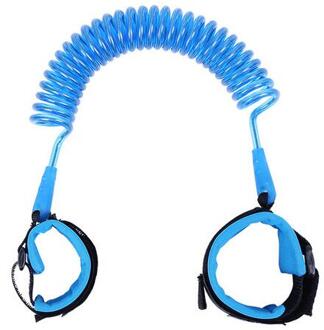 Kinderen Band Anti Verloren Link Trekkabel kind veiligheid polsbandjes kind pols leash Peuter Baby Verstelbare Kids Veiligheidsharnas blauw / max to 150cm