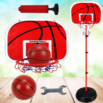Kinderen Basketbal Set Rekken Stand Metal Training Shot Indoor Outdoor Sport Lifting Basketbal Frame-2.1M (Rood)