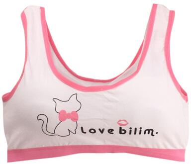 Kinderen Beha Voor Tiener Meisjes Katoen Kinderen Meisjes Ondergoed Kleding Tiener Sport Bh Met Borst Pad Puberteit Meisje Opleiding Beha watermeloen rood