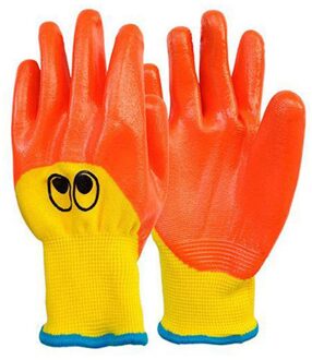 Kinderen Beschermende Handschoenen Tuinieren Handschoenen Duurzaam Waterdicht Peuters Ademend Olie Antislip Anti-Stab Handwerk Rood