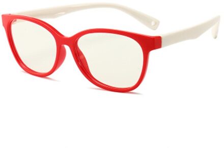 Kinderen Blauw Licht Blokkeren Bril Een Stuk Veilig Brillen Vlakte Spiegel Siliconen Anti-Blauw Licht Goggles Eyewear Frame 3