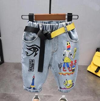 Kinderen Broek Zomer Jongens Denim Shorts Cartoon Shorts Voor Kinderen 2-6Years Peuter Broek Kleding 5T--height 120cm