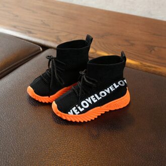 Kinderen Casual Schoenen Mode Baby Schoenen voor Jongens Meisjes Sneakers Ademende Anti-Slip Brief Print Schoen Zachte Zolen Lente herfst B / 23