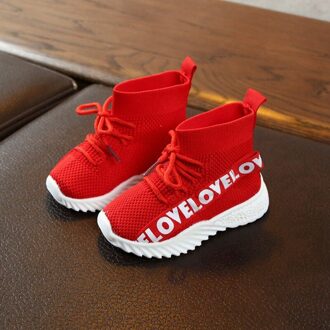 Kinderen Casual Schoenen Mode Baby Schoenen voor Jongens Meisjes Sneakers Ademende Anti-Slip Brief Print Schoen Zachte Zolen Lente herfst R / 24