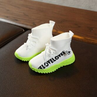 Kinderen Casual Schoenen Mode Baby Schoenen voor Jongens Meisjes Sneakers Ademende Anti-Slip Brief Print Schoen Zachte Zolen Lente herfst W / 24