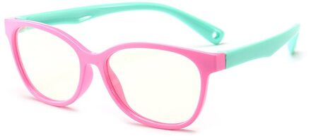 Kinderen Computer Bril Video Gaming Bril Anti Schadelijke Blauw Licht UV400 Anti Glare Bescherming Brillen voor Kinderen roze groen