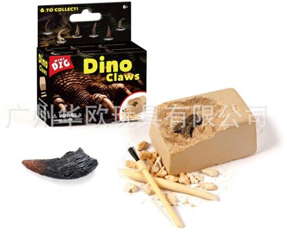 Kinderen Creatieve Diy Mijnbouw Speelgoed Pinguïn Piraat Schat Gem Kinderen Puzzel Exploratie Mijnbouw Speelgoed dinosaurus teeth