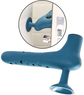 Kinderen Deurklink Stopper Bumper Anti-Collision Veiligheid Zuig Deurknop blauw
