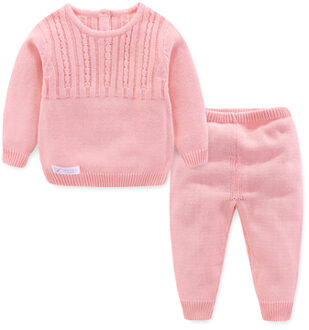 Kinderen dikke truien in herfst en winter Roze / 18m