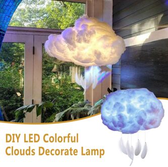 Kinderen Diy Led Warm Witte Wolken Lamp Nachtlampje Cloud Creatieve Handgemaakte Voor Home Decor Wedding Night Lights